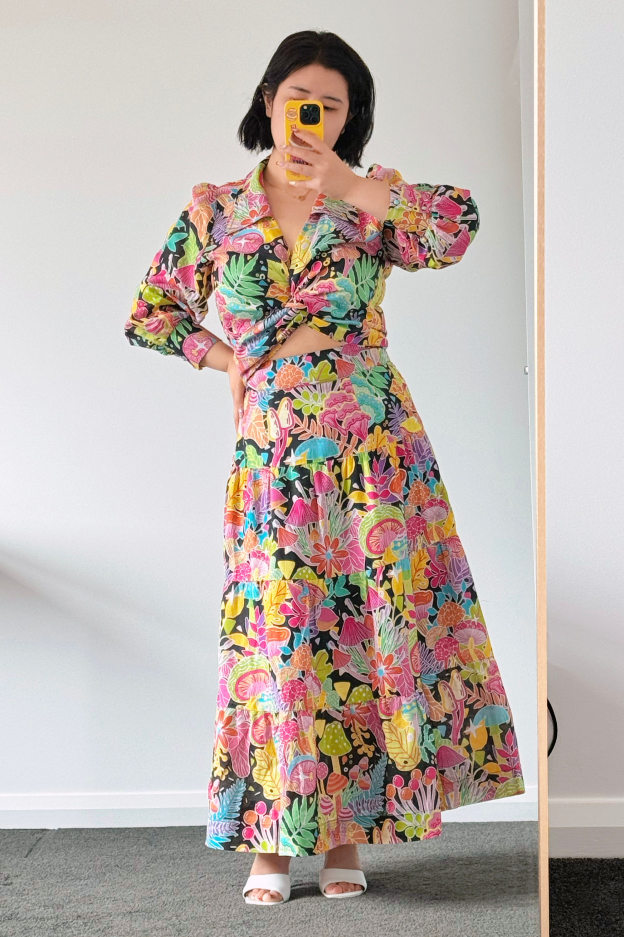 Once Upon a Time Linen Cotton Maxi Skirt