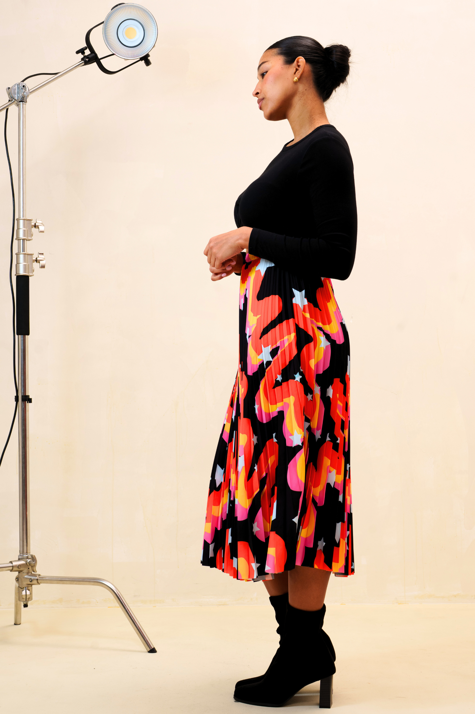 Popping Candy Pleated Skirt - Big Print Edition