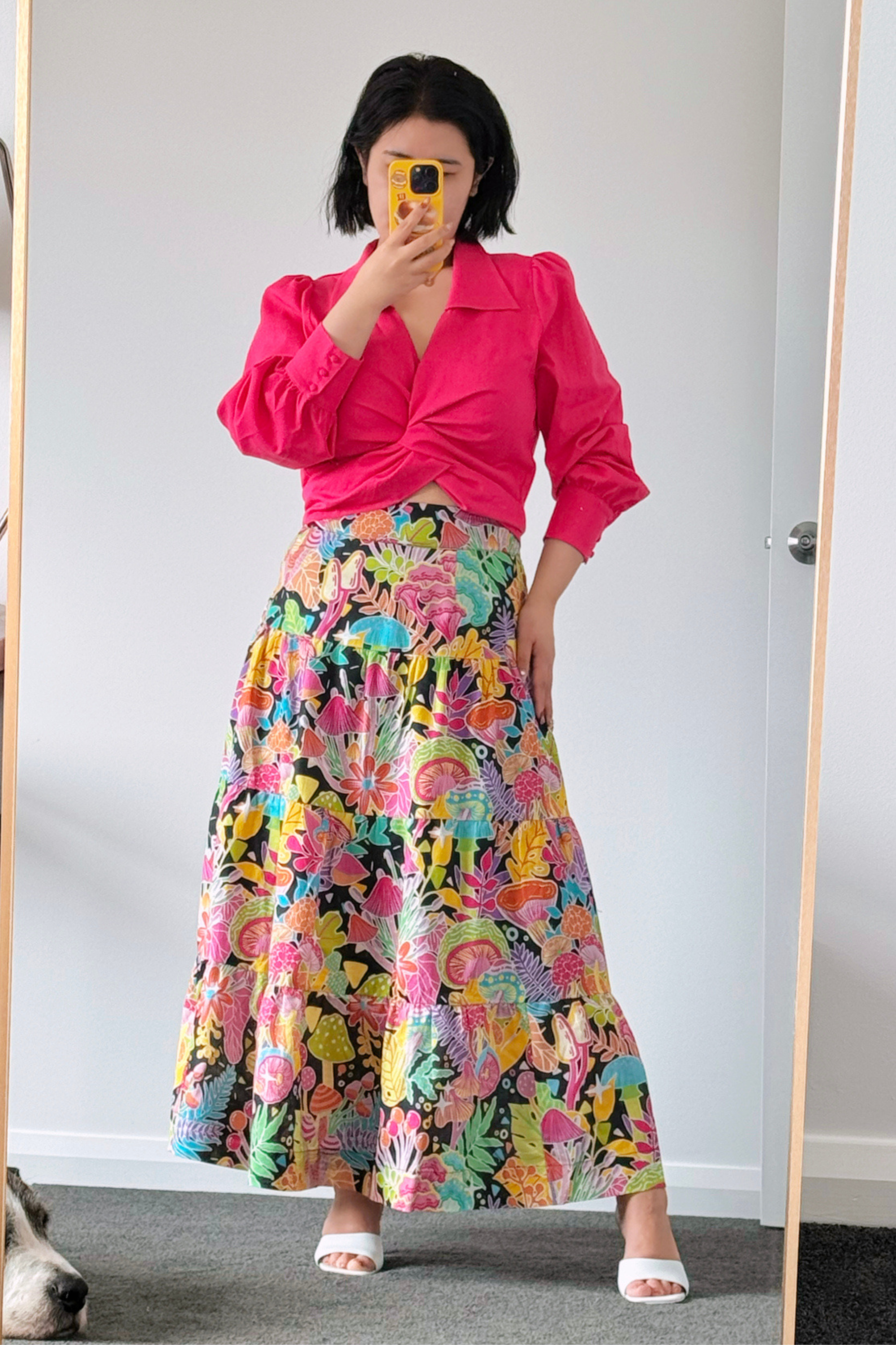 Once Upon a Time Linen Cotton Maxi Skirt