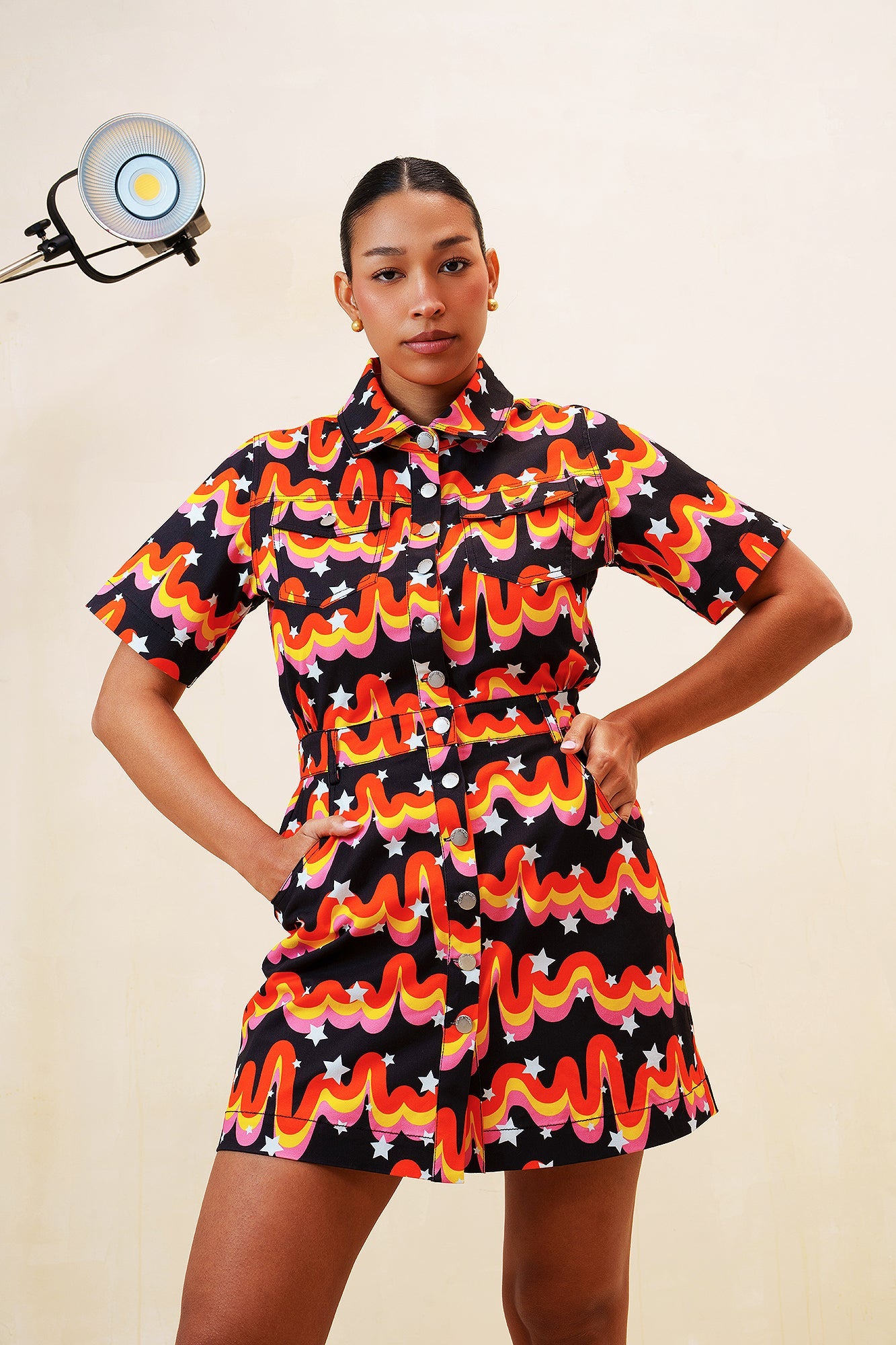 Popping Candy Denim Dress