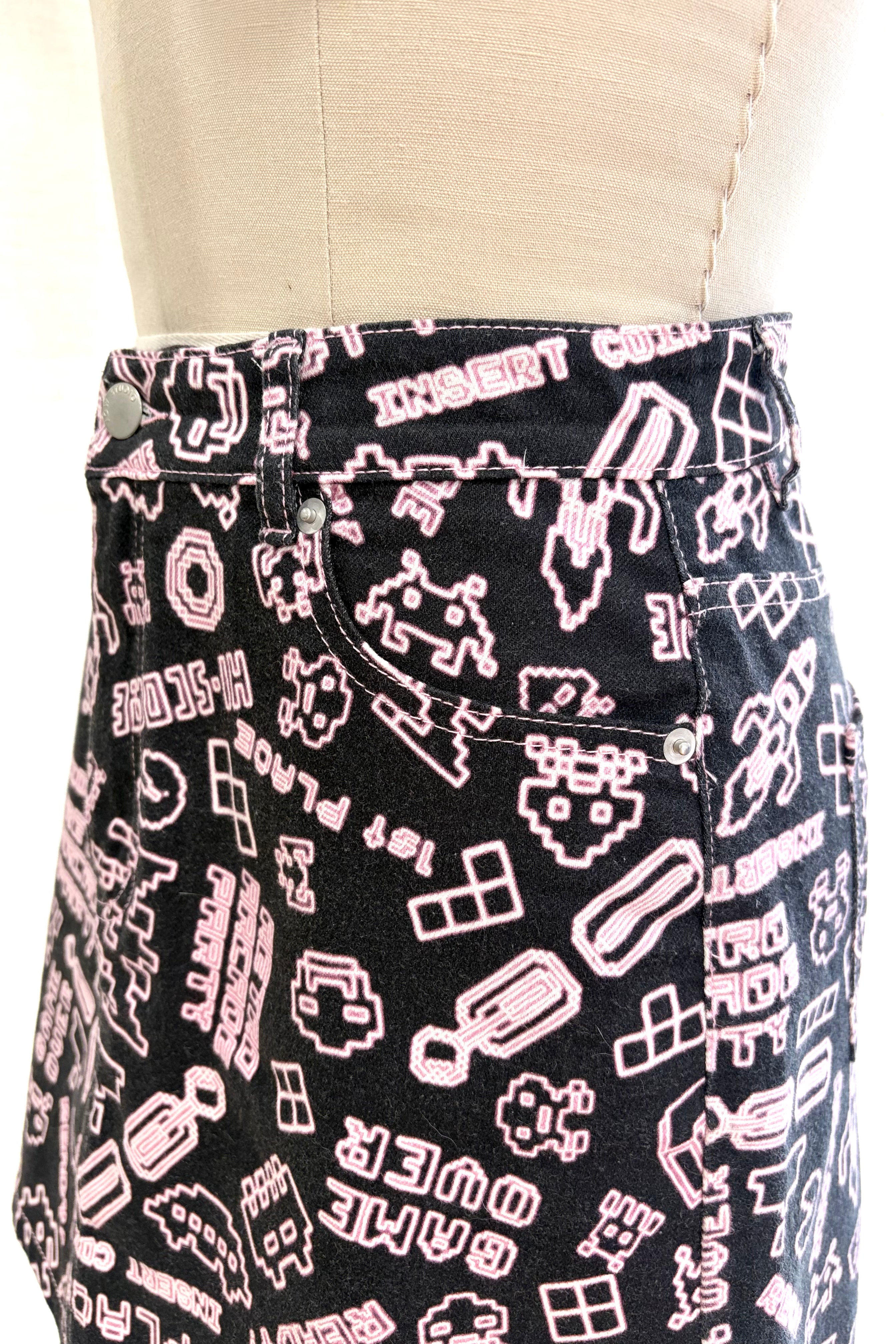 Retro Arcade Party Skirt - Sample AU 10-12