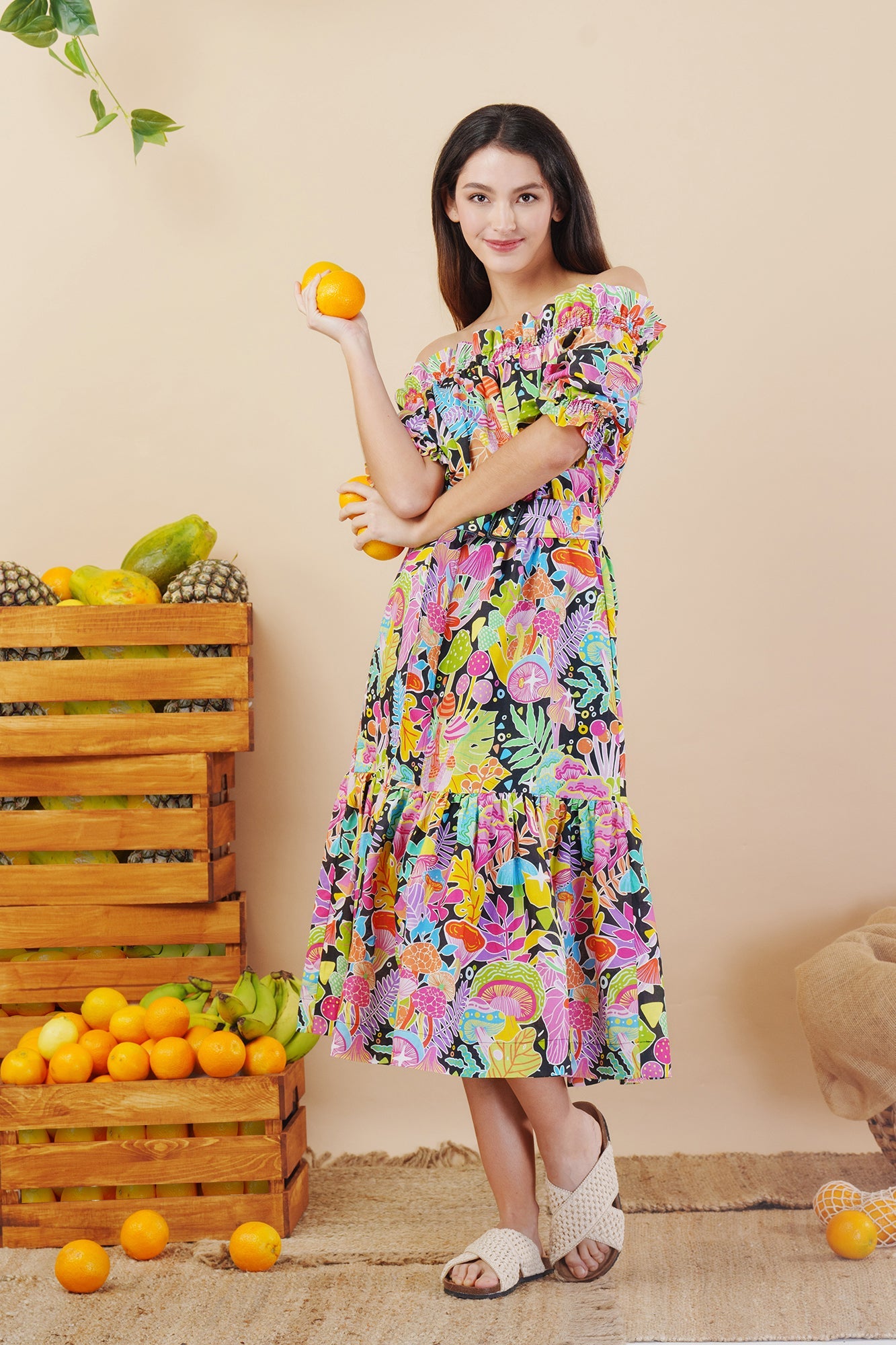 Once Upon a Time Linen Cotton Maxi Dress