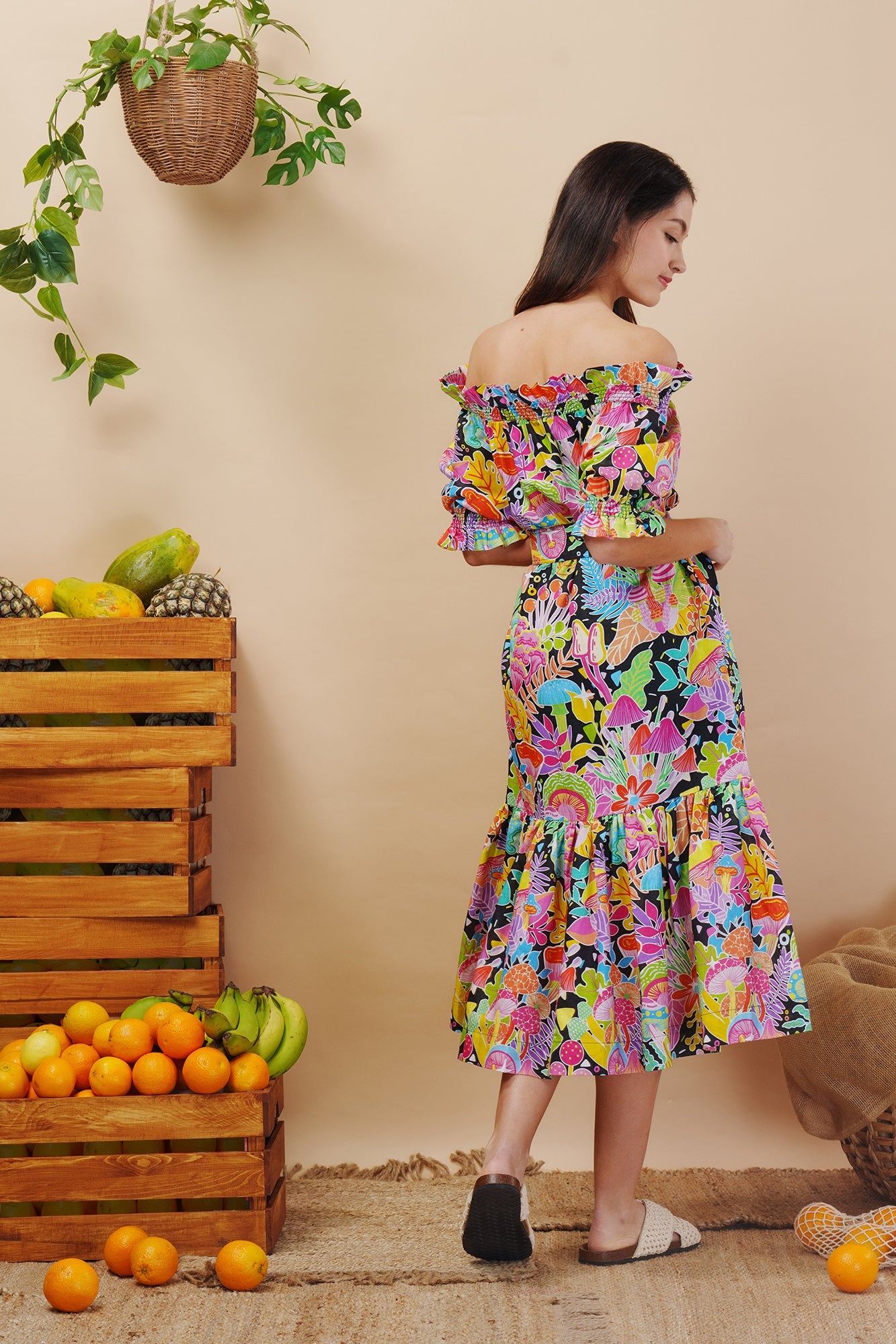 Once Upon a Time Linen Cotton Maxi Dress