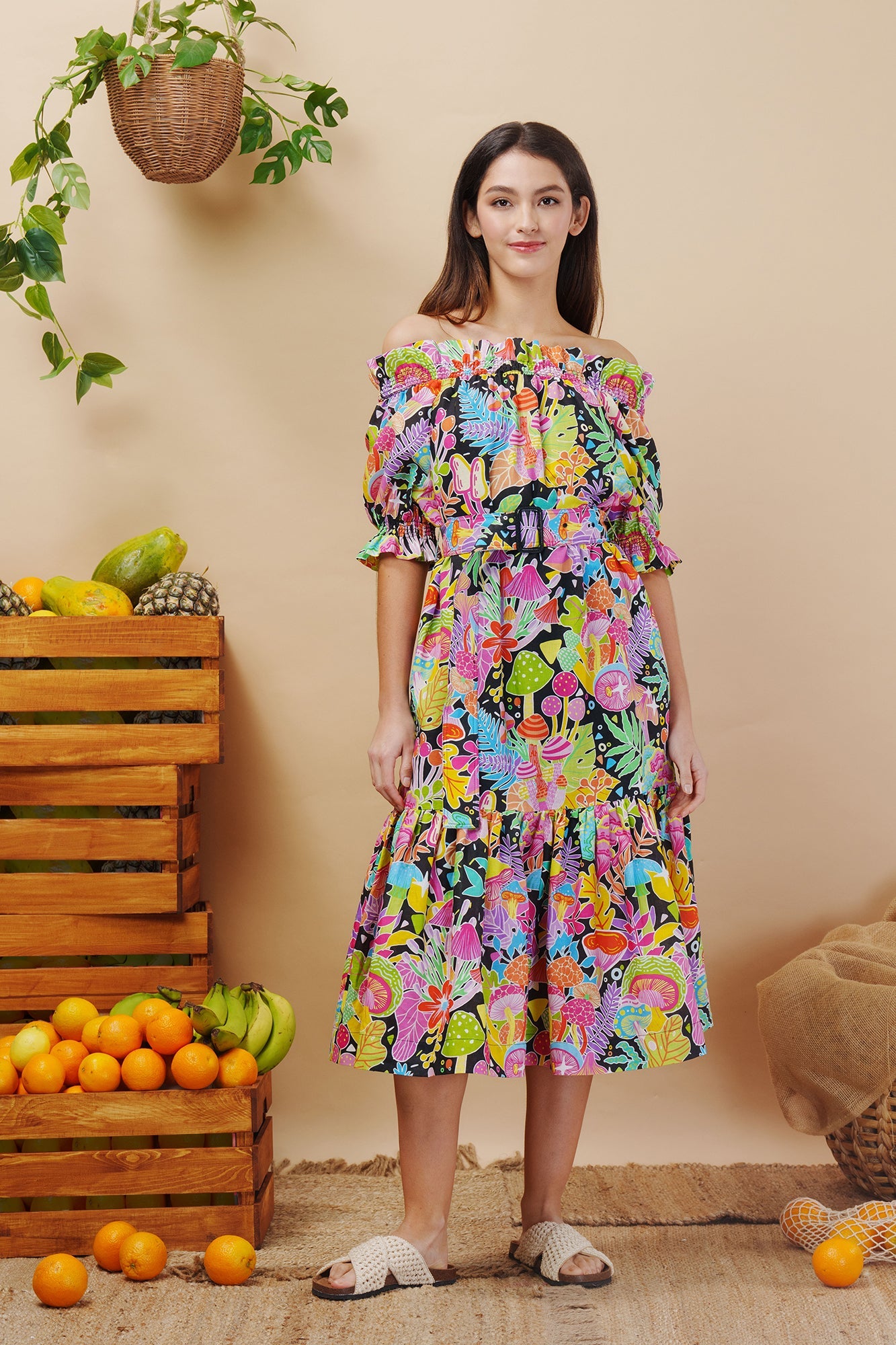 Once Upon a Time Linen Cotton Maxi Dress