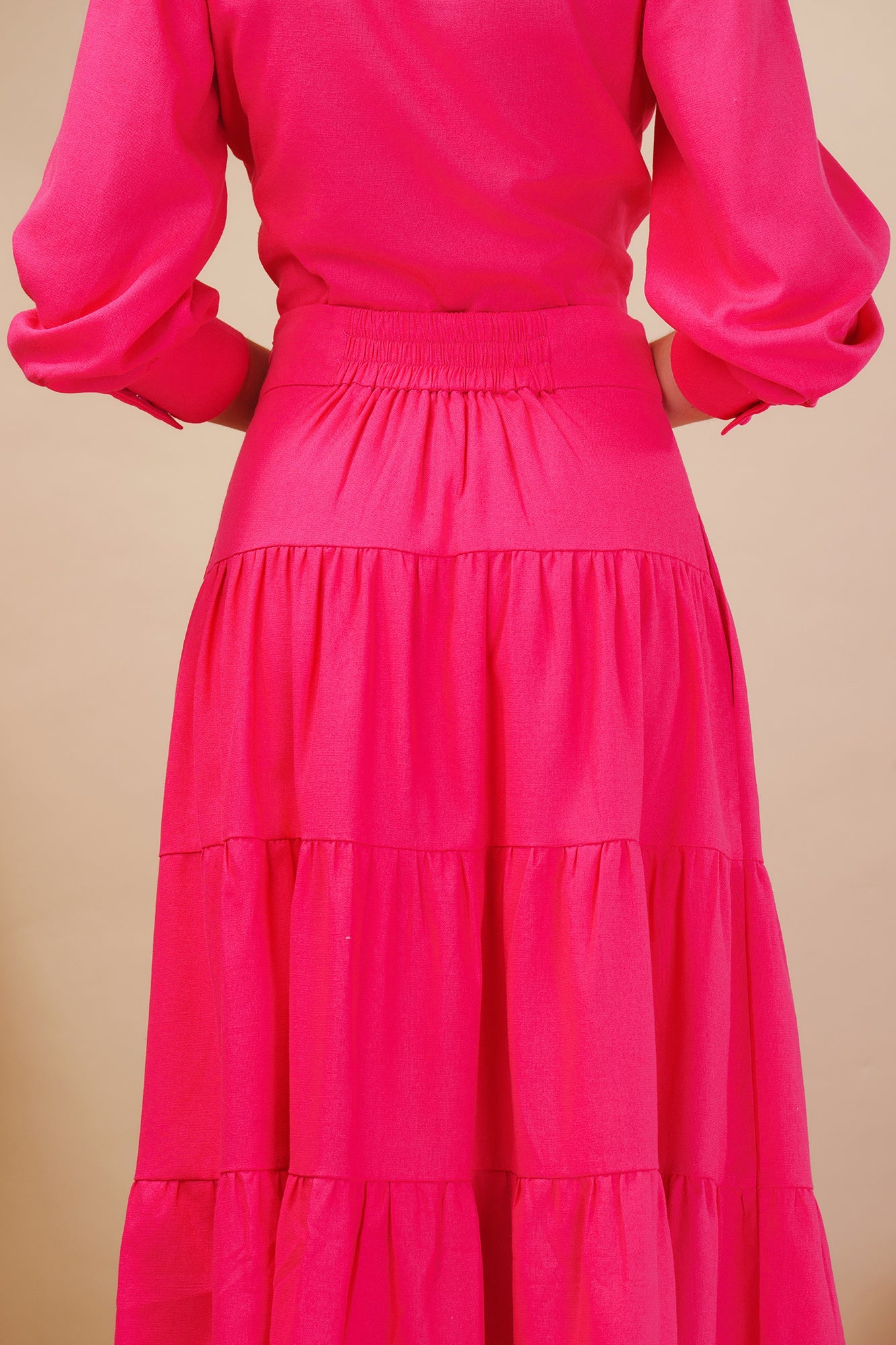 Whimsical Linen Cotton Maxi Skirt