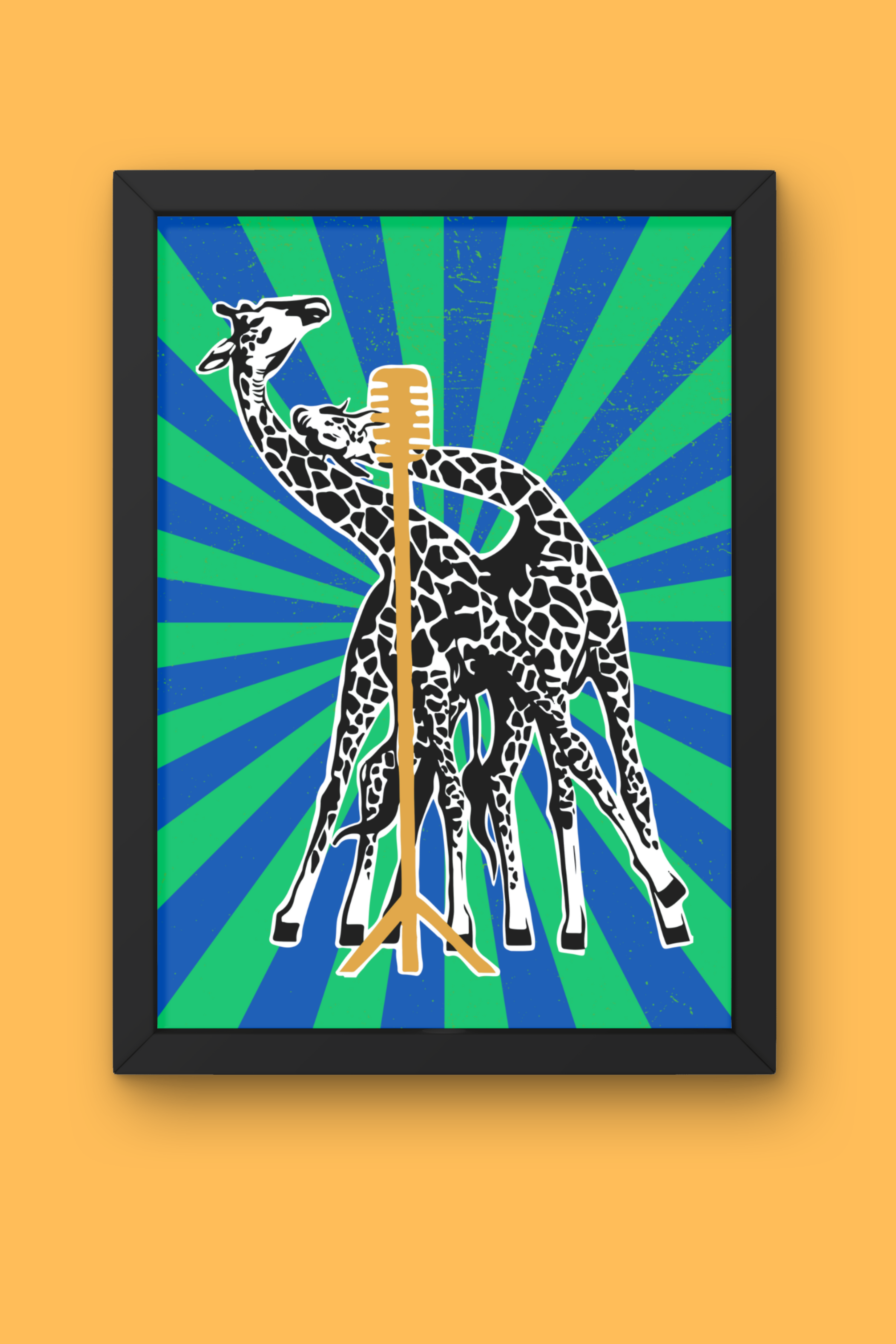 Giraffe-Topia Art Print - Karaoke