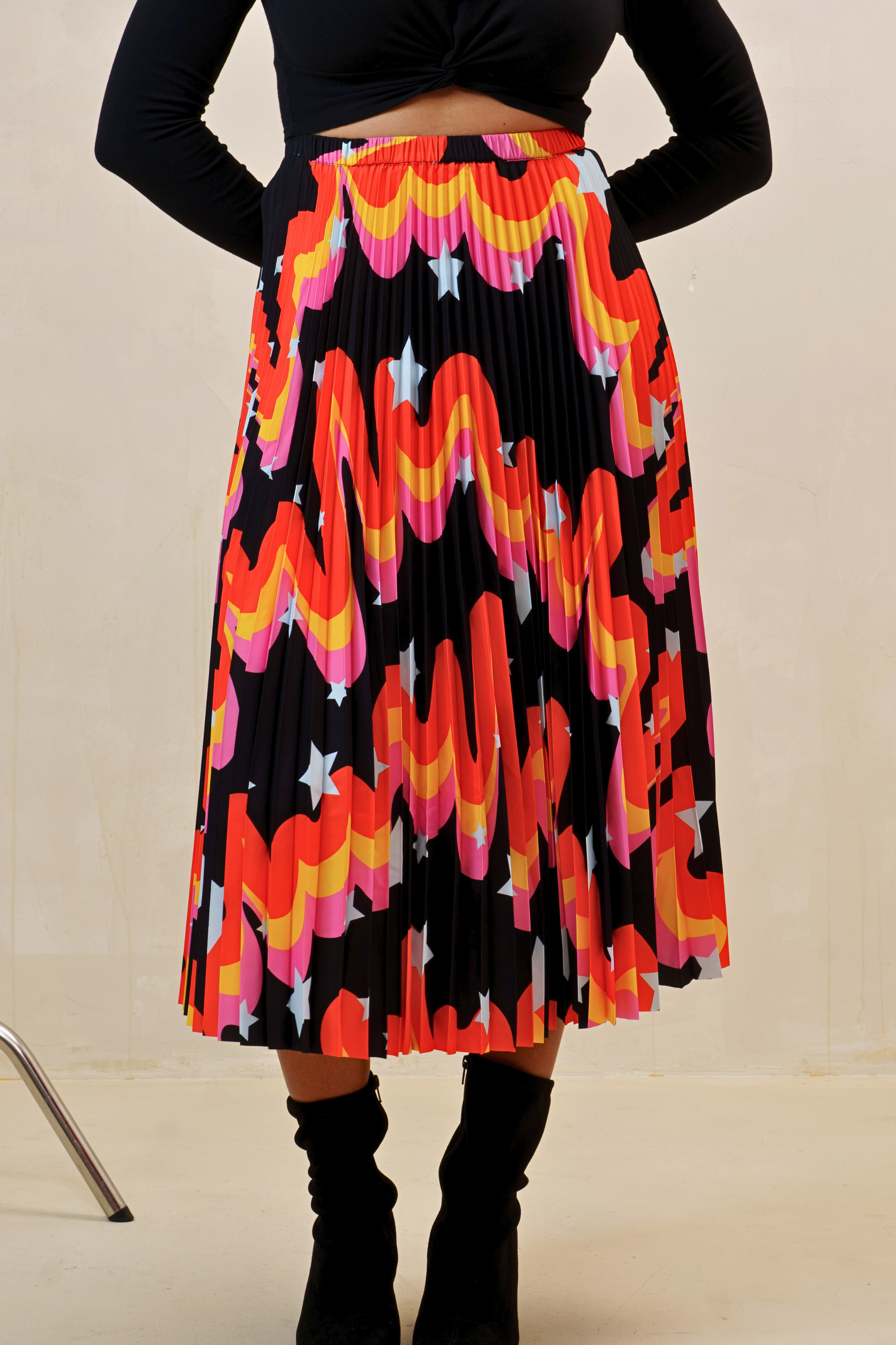 Popping Candy Pleated Skirt - Big Print Edition
