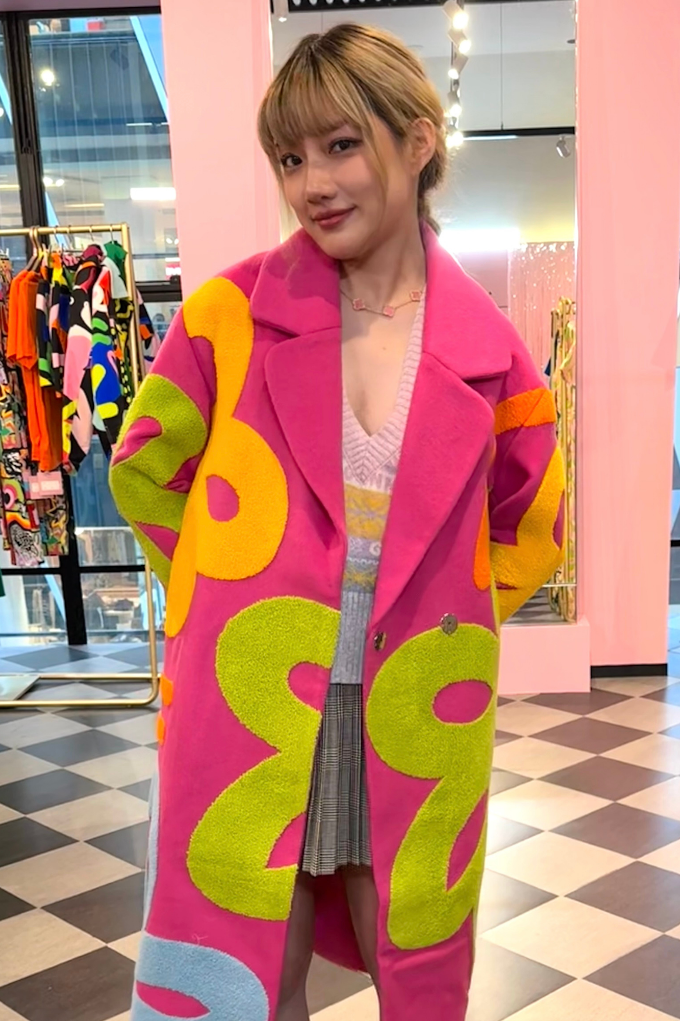 Utopia Coat - Hot Pink