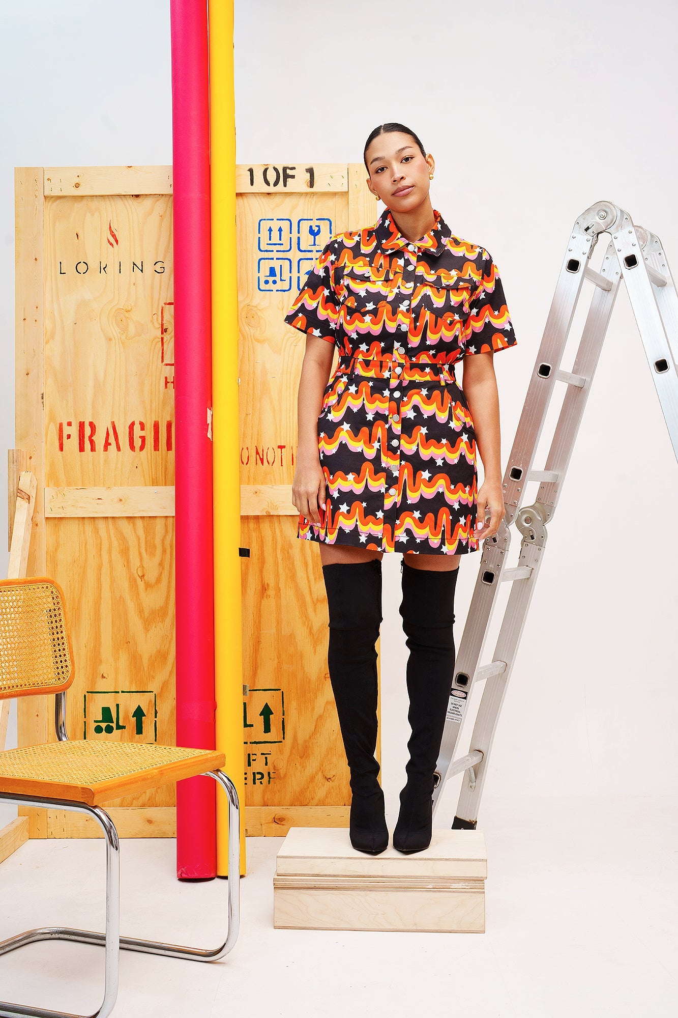 Popping Candy Denim Dress