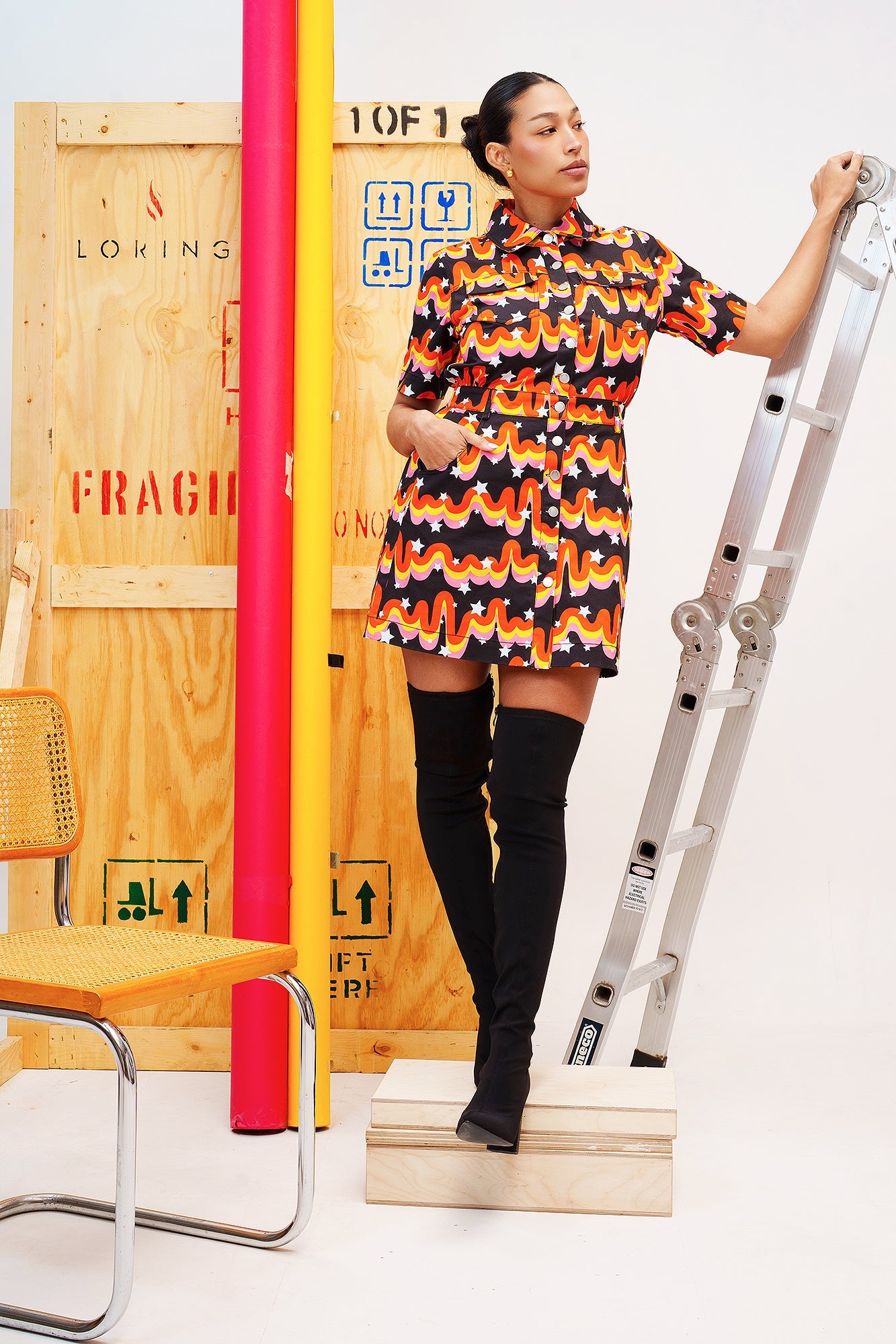 Popping Candy Denim Dress