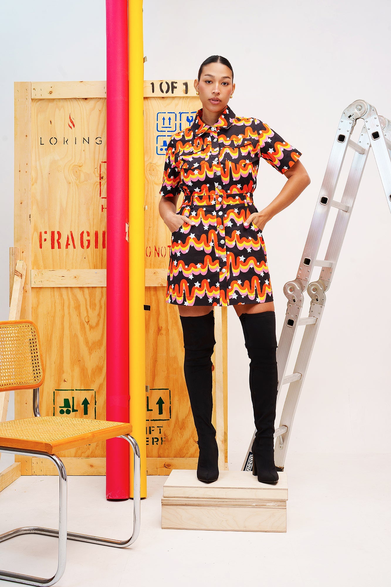 Popping Candy Denim Dress