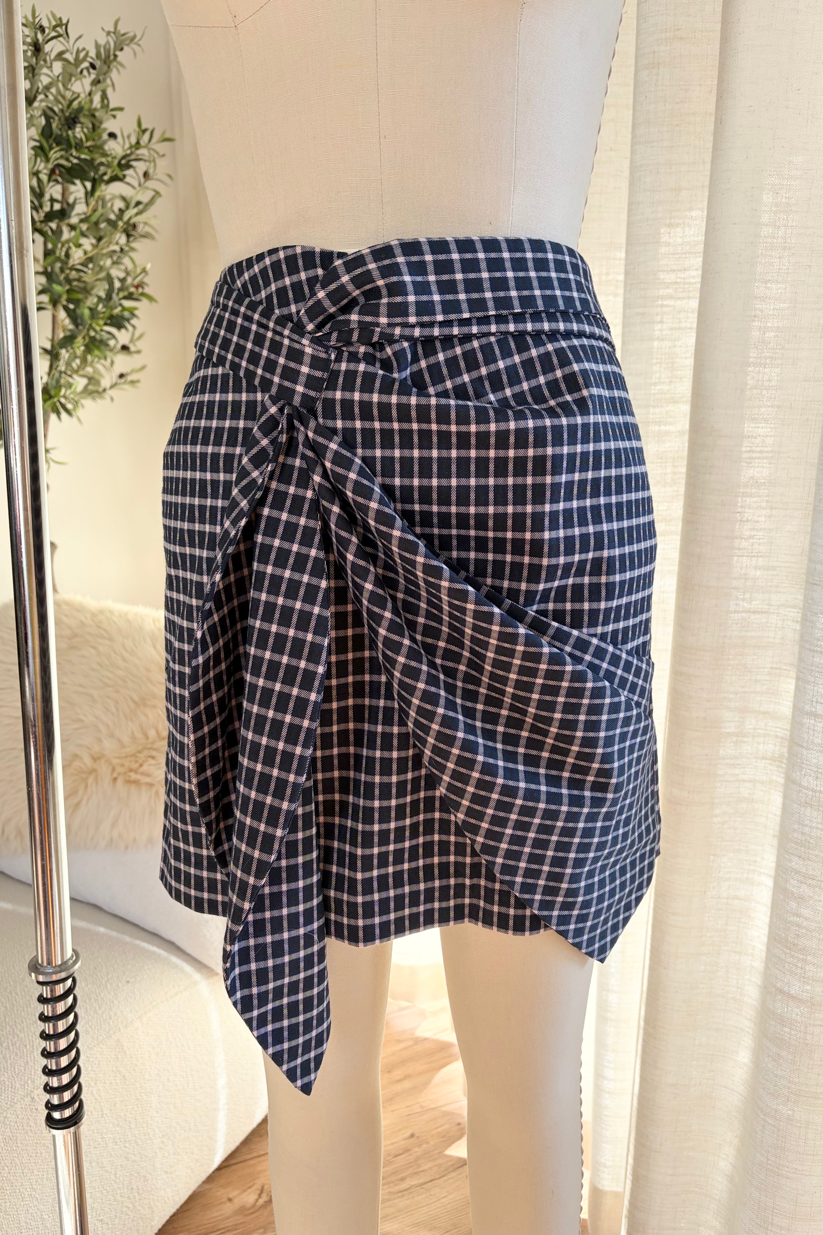 Check Jacquard Skirt - Archive AU 8-10