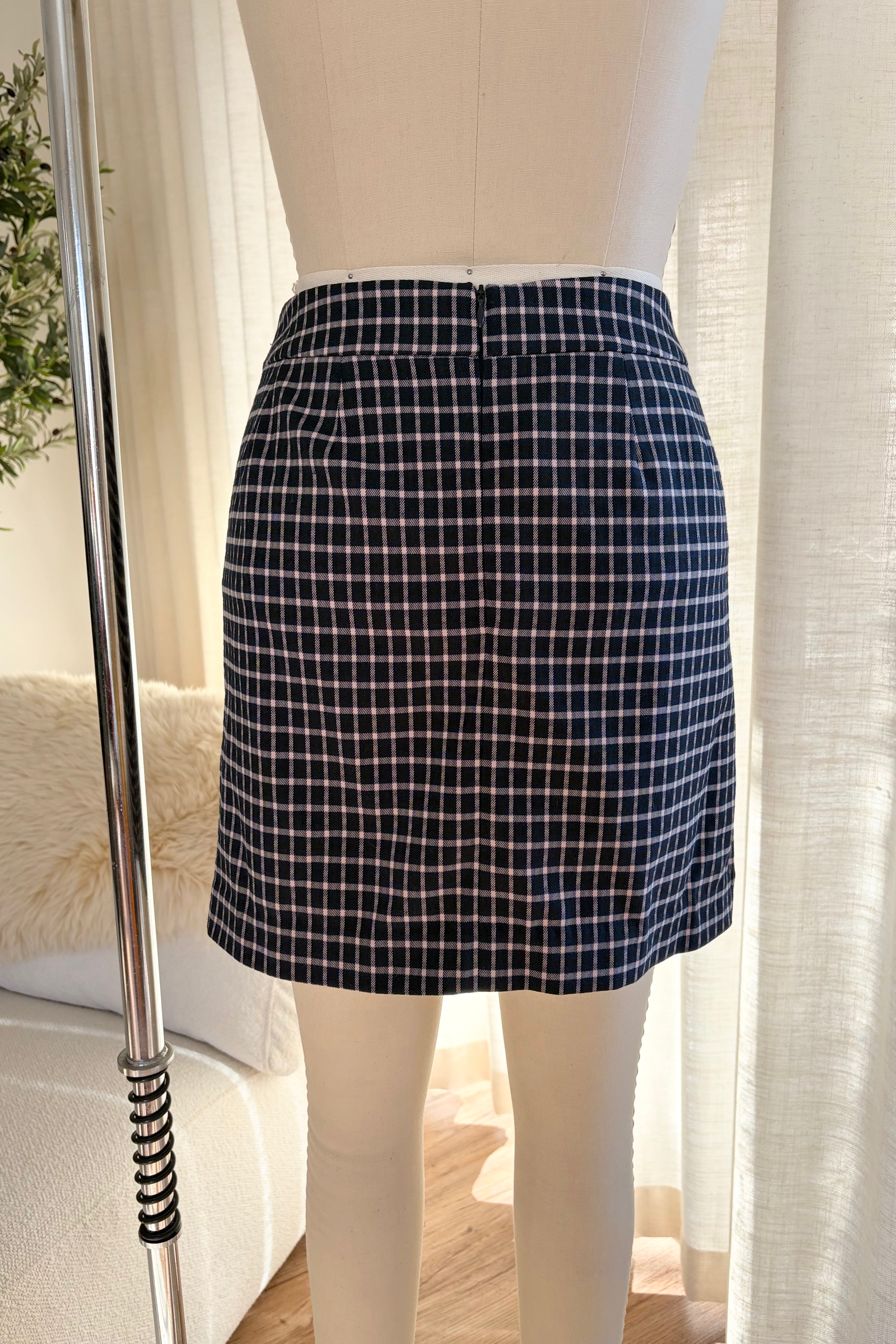 Check Jacquard Skirt - Archive AU 8-10
