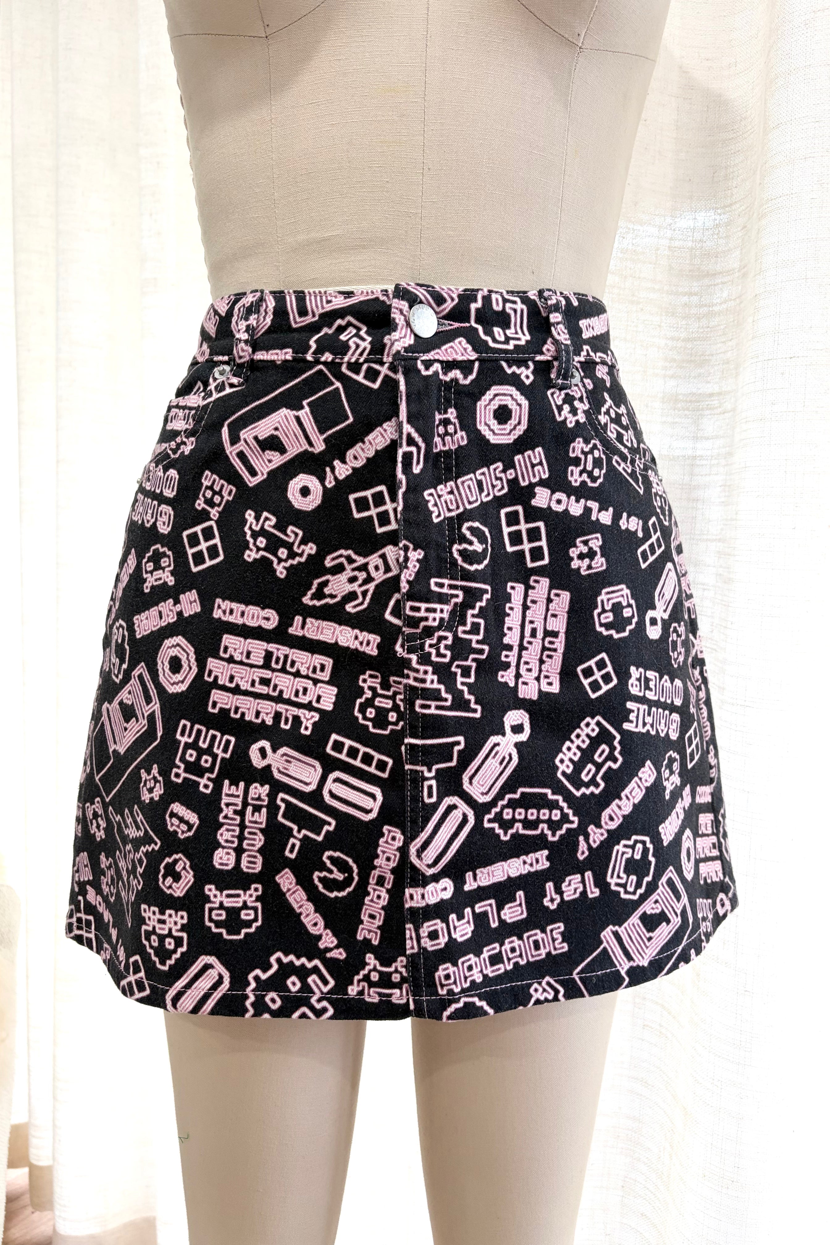 Retro Arcade Party Skirt - Sample AU 10-12