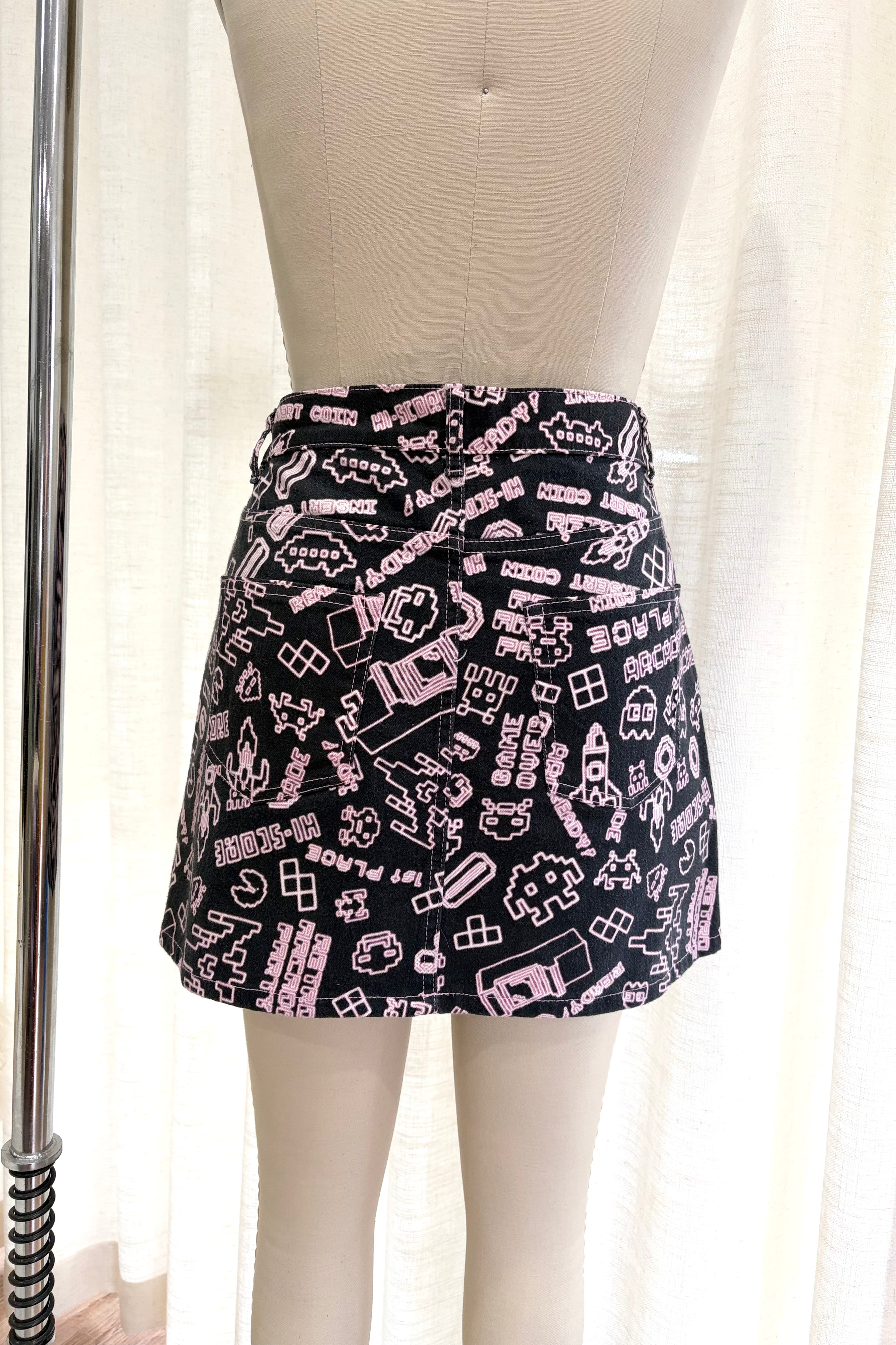 Retro Arcade Party Skirt - Sample AU 10-12
