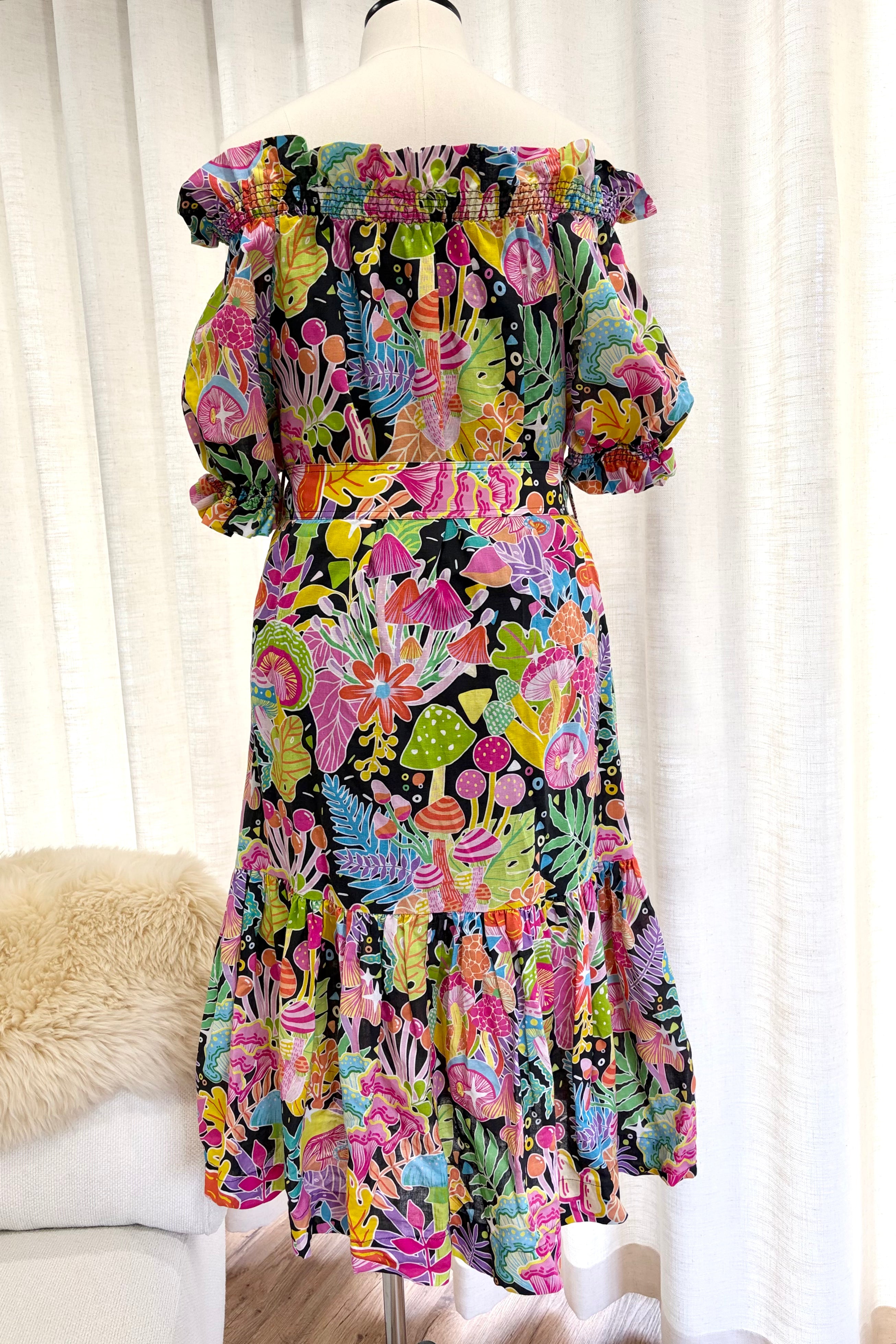 Once Upon a Time Linen Cotton Maxi Dress - Sample AU 12