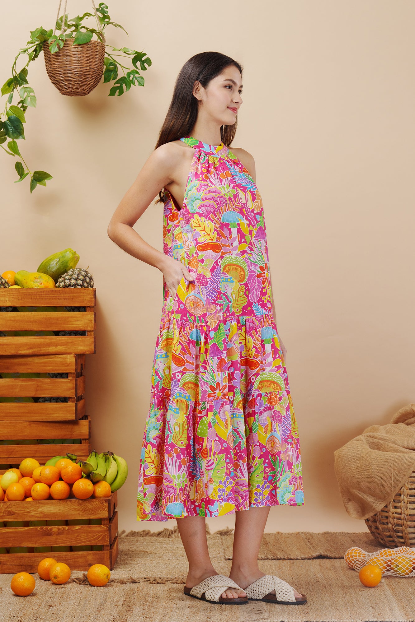 Mushroom Madness Maxi Dress