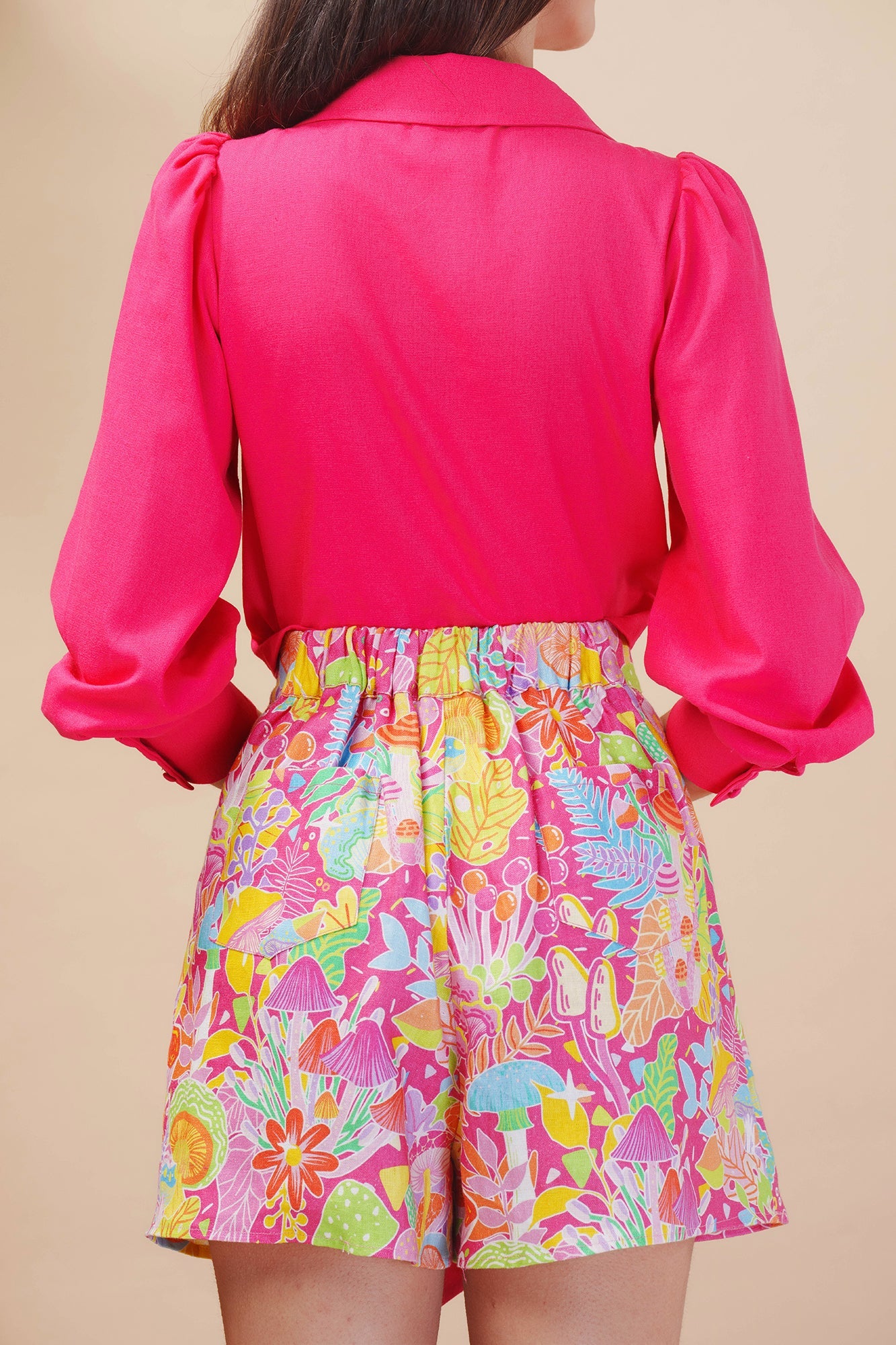 Mushroom Madness Linen Skort