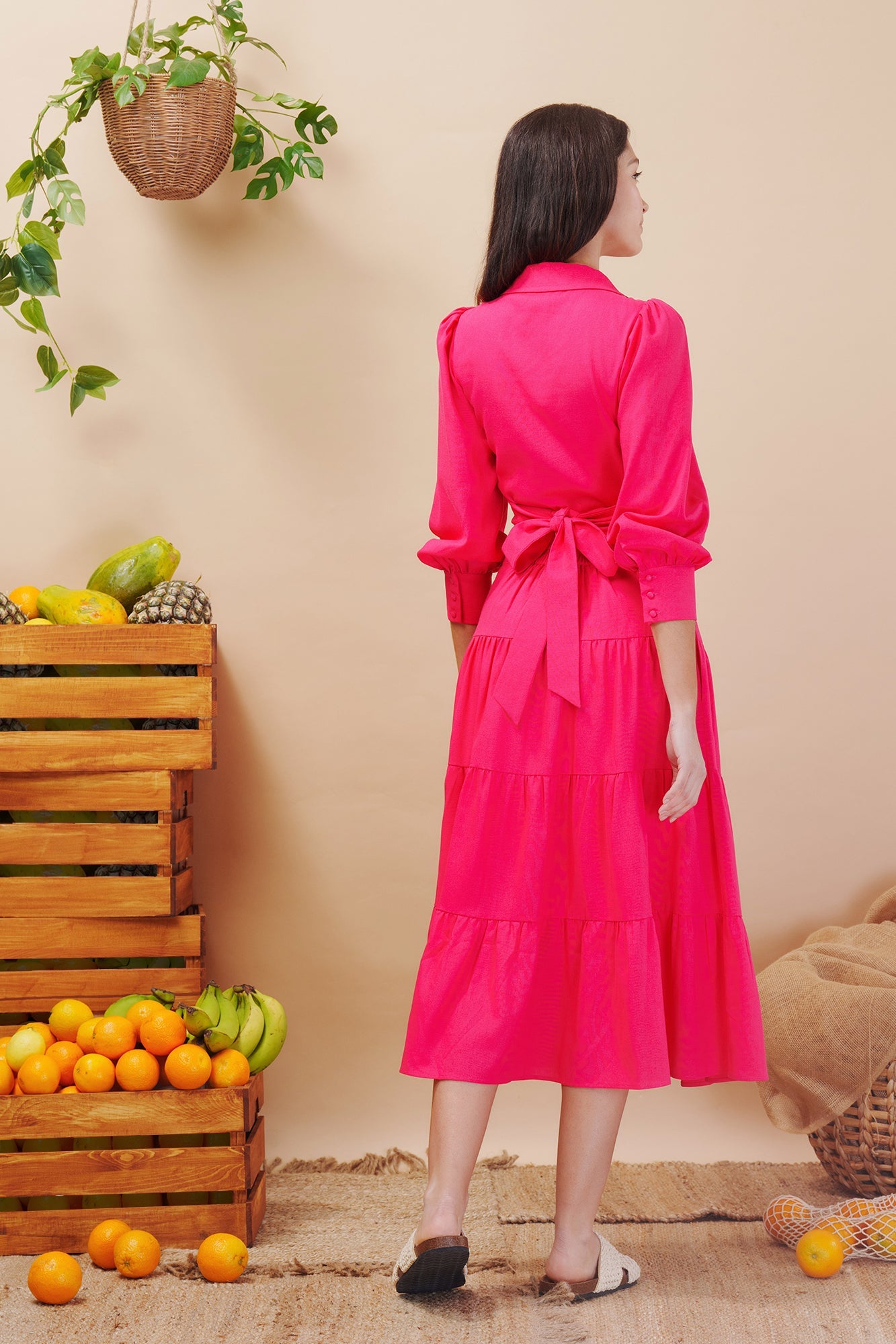 Whimsical Linen Cotton Wrap Shirt